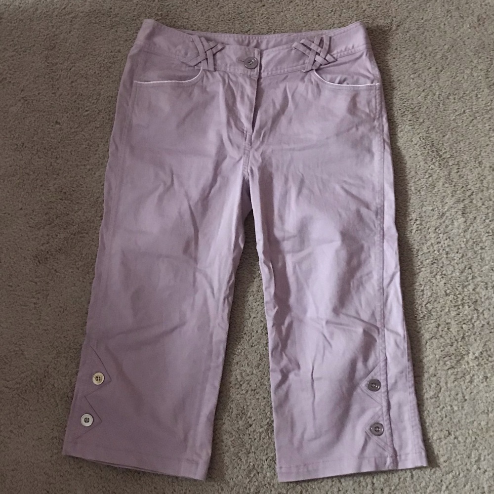 lavender jean capris